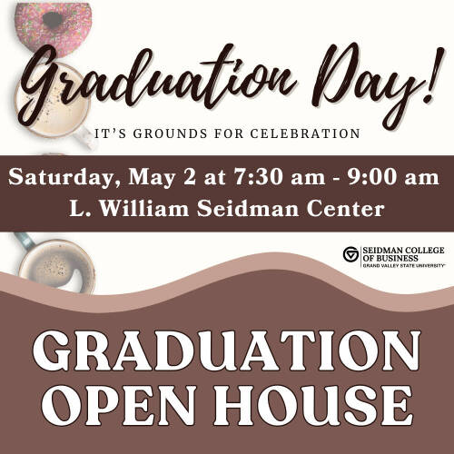 Graduation day! It's grounds for celebration square flyer